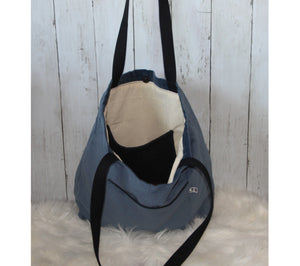 Corduroy Tote Bag | Blue | Stone Blue | Plush | Soft | market bag | Handmade