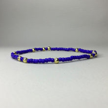 Load image into Gallery viewer, Bracelets | Seed Beads | Rainbow Colors | Gold Accent Bead | Solid Colors