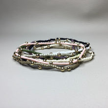 Load image into Gallery viewer, Bracelets | Seed Beads | Pastel Colors | Gold Accent Bead | Solid Colors