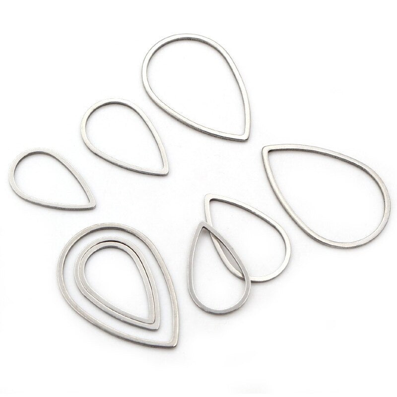 Stainless Steel | General Findings | 20pcs | 12-40mm | 316L Stainless Steel | linking ring | circle |