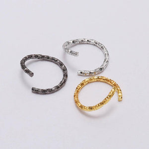 20pcs - 8,10,12,15mm, jump ring, twisted, open, connector, sparkly, dangle, earring, component, charm, jewelry, DIY