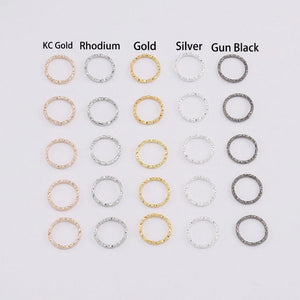20pcs - 8,10,12,15mm, jump ring, twisted, open, connector, sparkly, dangle, earring, component, charm, jewelry, DIY