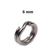 Load image into Gallery viewer, 20pcs - 6,7,8,9,10.5mm, stainless steel, split ring, fishing split ring, finding, jewelry making, DIY, craft