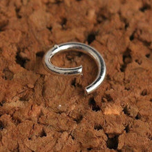 Load image into Gallery viewer, 50pcs - 6mm, .800 sterling silver, jump rings, open, finding, component, jewelry, DIY, destash