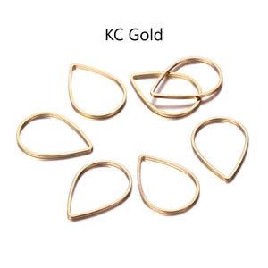 20pcs - 15x21, 22x31mm, brass, drop, waterdrop, silver, gold, gunmetal, bronze, linking ring, earring, jewelry making, pendant, charm