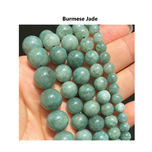 40pcs - 4,6,8mm, pink jade, Burmese jade, bead, natural, stone, jewelry making, earring, bracelet, necklace, craft, finding, component, diy