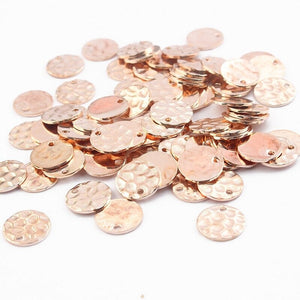 10pcs - 10mm, raw brass, charm, disc, pendant, round, irregular, hammered, gold, silver, rose gold, craft, jewelry making, finding, diy