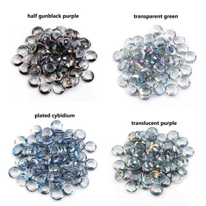 20pcs - 8mm, 10mm, glass, clear, crystal, large hole, spacer beads, component, jewelry, DIY,