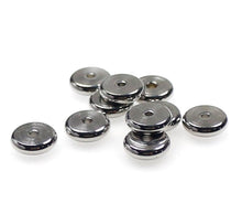 Load image into Gallery viewer, 20pcs - 4,6,8mm, Stainless Steel, spacer bead, disc, abacus, flat, round, finding, dangle, earring, component, charm, jewelry, DIY