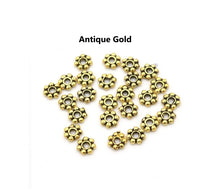 Load image into Gallery viewer, 40pcs - 4x1mm, tiny, daisy wheel, spacer, bead, natural beads, earring, necklace, bracelet, craft, beading, diy