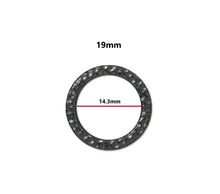 Load image into Gallery viewer, 4pcs - 8-25mm, Tierracast, hammered, black plate, linking rings, round, jewelry making, bracelet, earrings,diy