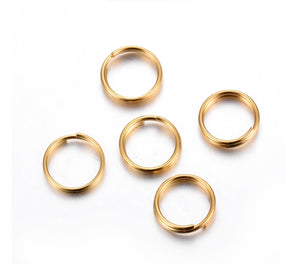 20pcs - 5,8,10,12mm, stainless steel, split ring, steel, hold, finding, jewelry making, DIY, craft