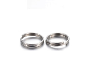 20pcs - 5,8,10,12mm, stainless steel, split ring, steel, hold, finding, jewelry making, DIY, craft