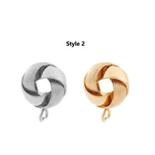 Load image into Gallery viewer, 8pcs - 13mm, iron earring, stud, love knot, gold, steel, earring finding, hook, component, jewelry, DIY