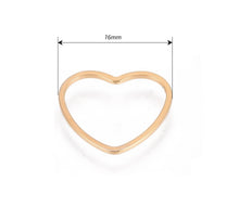 Load image into Gallery viewer, 20pcs - 12mm, 16mm, 304 Stainless Steel, heart, charm, pendant, gold, steel, craft, jewelry making, finding, diy, heart