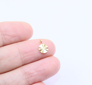 10pcs - 6mm, stainless steel, pendant, tiny, heart, circle, gold, steel, open link, component, jewelry, DIY