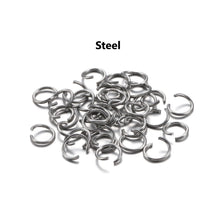 Load image into Gallery viewer, 100pcs -  6,8,10mm, Aluminum Jump Rings, open, jewelry making, connectors