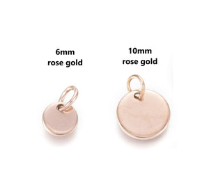 10pcs - 6mm, 10mm, 304 stainless steel, charm, tiny, round, jump ring, blanks, stamping, tags, flat, jewelry, necklace, earrings