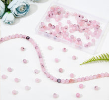 Load image into Gallery viewer, 50pcs - 6mm, jasper, cherry blossom, pink, beads, stone, natural, earring, necklace, finding, jewelry making, DIY, craft