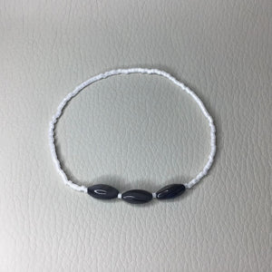 Bracelets | Natural Shell | Gray Natural Shell | Delicate Seed Beads | White | Handmade | Beaded Bracelets