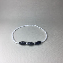 Load image into Gallery viewer, Bracelets | Natural Shell | Gray Natural Shell | Delicate Seed Beads | White | Handmade | Beaded Bracelets