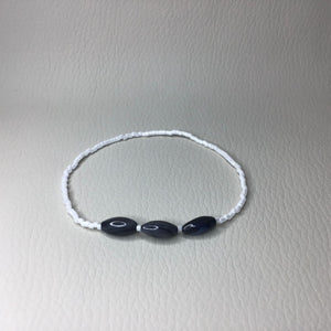 Bracelets | Natural Shell | Gray Natural Shell | Delicate Seed Beads | White | Handmade | Beaded Bracelets