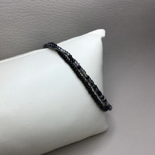 Load image into Gallery viewer, Bracelets | Seed Bead Stacks | Glass Seed Bead Bracelets | Black | Grey | Handmade | Beaded Bracelets