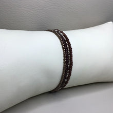 Load image into Gallery viewer, Bracelets | Seed Bead Stacks | Glass Seed Bead Bracelets | Brown | Copper | Handmade | Beaded Bracelets