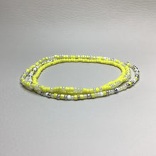 Load image into Gallery viewer, Bracelets | Seed Bead Stacks | Glass Seed Bead Bracelets | Yellow | Ivory | Handmade | Beaded Bracelets