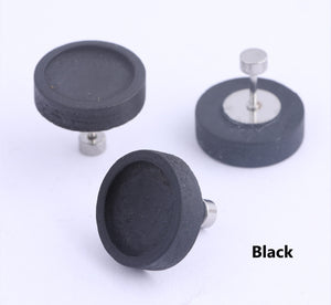 10pcs - 12mm, wood earring blank, stainless steel post, cabochon, screw on back, earring, loop, connector