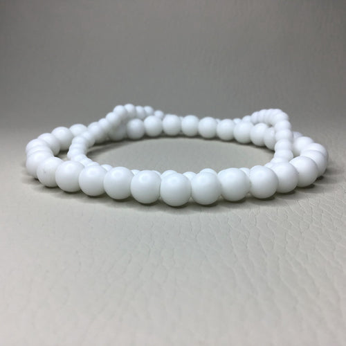 Bracelets | Natural Stone | Matte White Howlite | Beaded Bracelets | Handmade | Stretch Bracelets