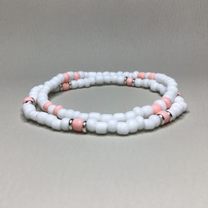 Bracelets | Natural Stone | Matte White Howlite Beaded Bracelets | Handmade | Beaded Bracelets
