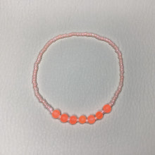 Load image into Gallery viewer, Bracelets | By Color | Orange and Peach Glass and Acrylic Beaded Bracelet | Handmade | Beaded Bracelets
