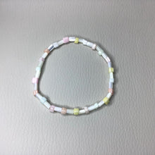 Load image into Gallery viewer, Bracelets | By Color | Natural Shell | Pastel Glass | Glass Seed Bead | Ice Cream Colors | Square | Handmade | Beaded Bracelets