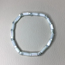 Load image into Gallery viewer, Bracelets | Natural Shell | Light Blue Gray Natural Shell | Beaded Bracelet | Handmade | Beaded Bracelets