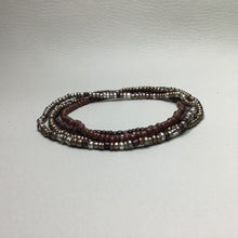 Load image into Gallery viewer, Bracelets | Seed Bead Stacks | Glass Seed Bead Bracelets | Brown | Copper | Handmade | Beaded Bracelets