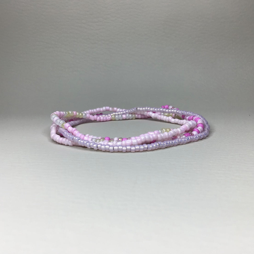 Bracelets | Seed Bead Stacks | Glass Seed Bead Bracelets | Pink | Handmade | Beaded Bracelets