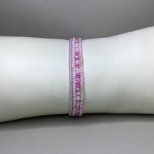 Load image into Gallery viewer, Bracelets | Seed Bead Stacks | Glass Seed Bead Bracelets | Pink | Handmade | Beaded Bracelets